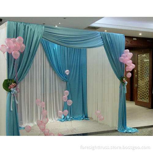 aluminum portable pipe and drape systems for wedding decoration, show events